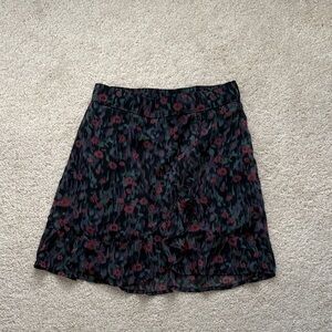 Abercrombie Floral Black and Red Girl’s Skirt